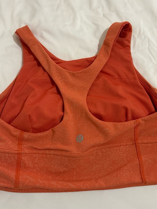 lululemon athletica Other - lululemon athletica Orange High-Neck Sports Bra